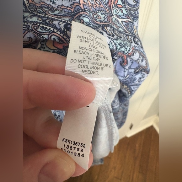 J. Jill Paisley Pull-On Knit Skirt | Size Medium Petite | Boho Comfy Classic - Picture 6 of 7